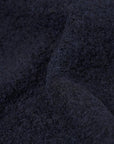 universal works wool fleece zip bomber jacket navy
