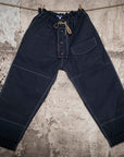 fleurs de bagne the submariner pant navy millerain fabric with white seams (LAST SIZE S/M)