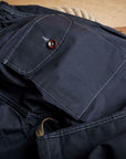 fleurs de bagne the submariner pant navy millerain fabric with white seams (LAST SIZE S/M)