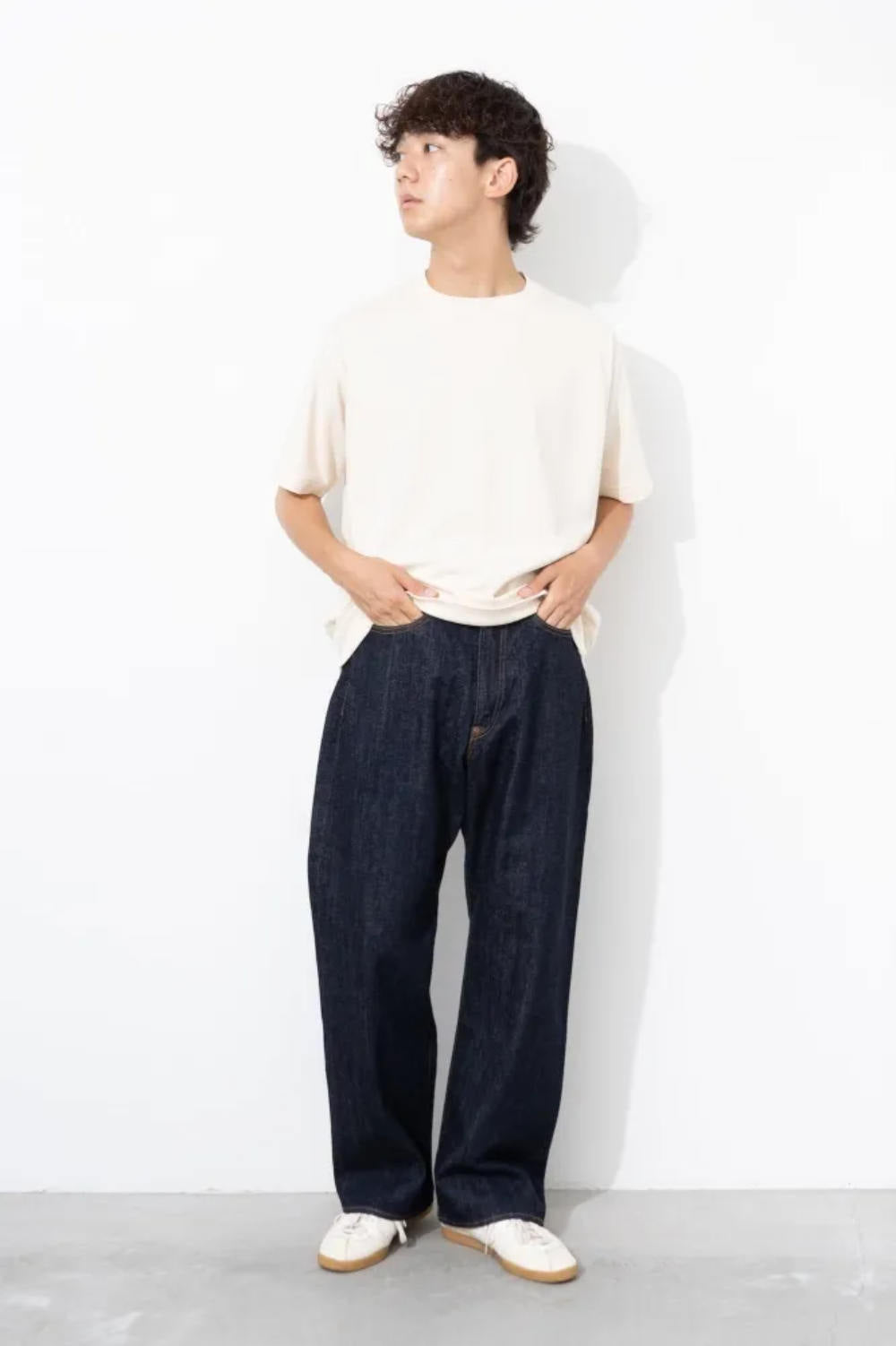 ordinary fits 119 type wide denim one wash – www.sublime.bz