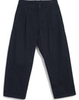 hansen bobby wide pleated everyday trousers navy