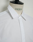 hansen mattheus concealed placket shirt white