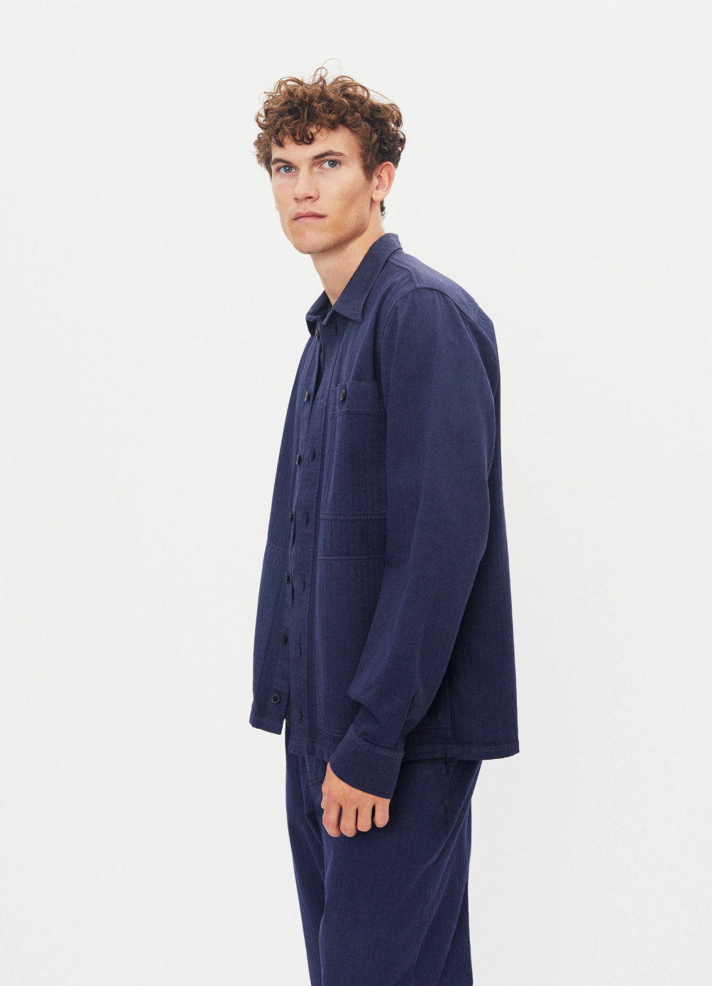 hansen luka sturdy overshirt blue (LAST SIZE LARGE) – www.sublime.bz