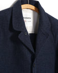 hansen josef easy four button blazer broken blue