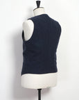 hansen knud casual waistcoat broken blue