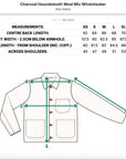 universal works windcheater charcoal houndstooth wool mix