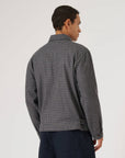 universal works windcheater charcoal houndstooth wool mix