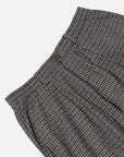 universal works oxford pant charcoal houndstooth wool mix