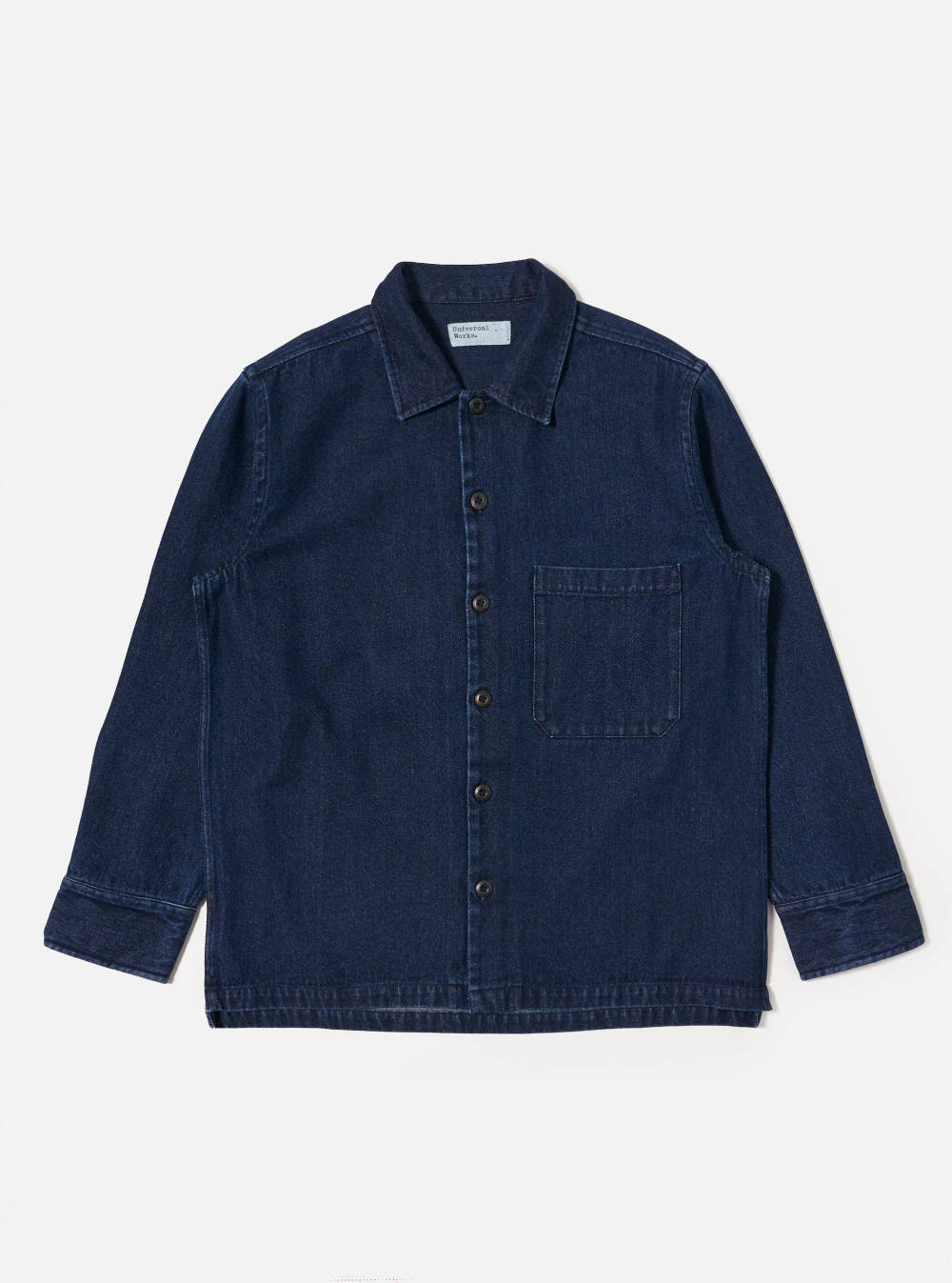 universal works fatigue shirt indigo work denim – www.sublime.bz