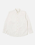 universal works patched lazy day shirt poplin white