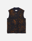universal works zip waistcoat night leoprad