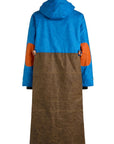 manifattura ceccarelli native long jacket 7099 wx mid blue dark tan orange sugarkane