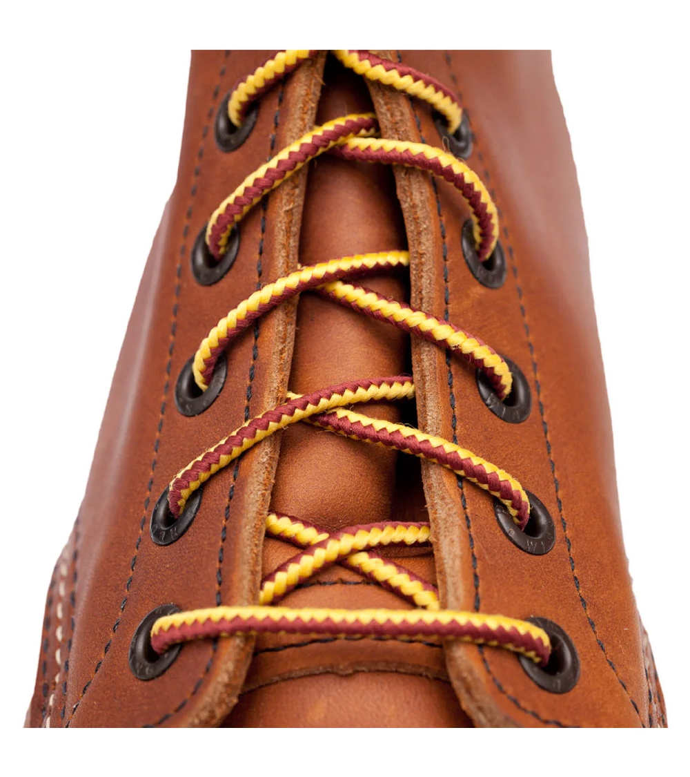 red wing heritage 6-7 eyelets taslan shoe laces gold tan nylon