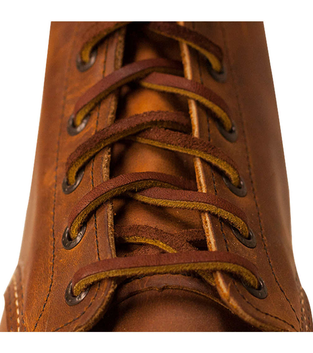 red wing heritage 6-10 eyelets leather shoe laces chestnut 97156 – www ...