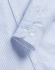 portuguese flannel belavista stripe shirt light blue