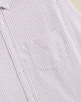 portuguese flannel belavista long sleeve shirt stripe bordeaux