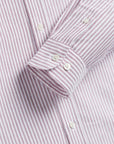 portuguese flannel belavista long sleeve shirt stripe bordeaux