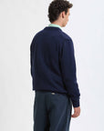 baracuta shetland cardigan navy
