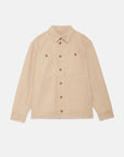 baracuta canvas garment dyed overshirt british khaki