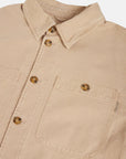 baracuta canvas garment dyed overshirt british khaki