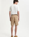 baracuta garment dyed canvas shorts British khaki