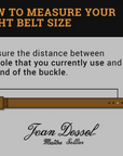 jean dessel 25/9 leather belt texas black