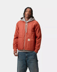 carhartt wip lachlan liner vermillion