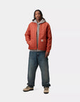 carhartt wip lachlan liner vermillion