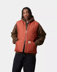 carhartt wip lachlan vest liner vermillion (LAST SIZE LARGE)