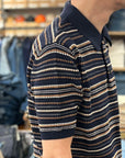 casa isaac folk 1 polo shirt blue