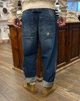 fleurs de bagne the denim cargo selvedge heavy used