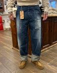 fleurs de bagne the denim cargo selvedge heavy used