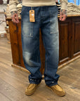 fleurs de bagne the denim cargo selvedge heavy used