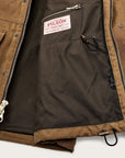 filson lined tin cloth field jacket dark tan