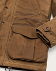 filson lined tin cloth field jacket dark tan
