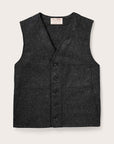filson mackinaw wool vest charcoal