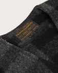 filson mackinaw wool vest charcoal black heritage check