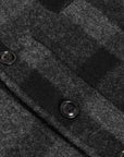 filson mackinaw wool vest charcoal black heritage check