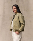 filson womens western satin jacket silver sage (LAST SIZE MEDIUM)