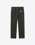 carhartt wip single knee pant corduroy opuntia rinsed