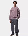 carhartt wip vista sweatshirt phlox garment dyed