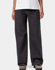 carhartt wip women jane pant black heavy stone wash