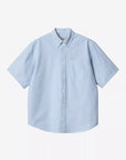 carhartt wip short sleeve braxton shirt bleach wax