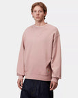 carhartt wip hudson sweatshirt daphne chalk wash