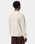 carhartt wip long sleeve vista waffle t-shirt fleur de sel garment dyed