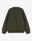 carhartt wip detroit sweatshirt olive stone washed