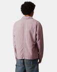 carhartt wip walter chore coat pink fog garment dyed