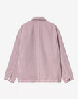 carhartt wip walter chore coat pink fog garment dyed