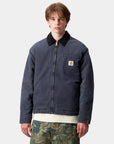 carhartt wip og detroit jacket dark navy black stone canvas