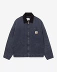 carhartt wip og detroit jacket dark navy black stone canvas